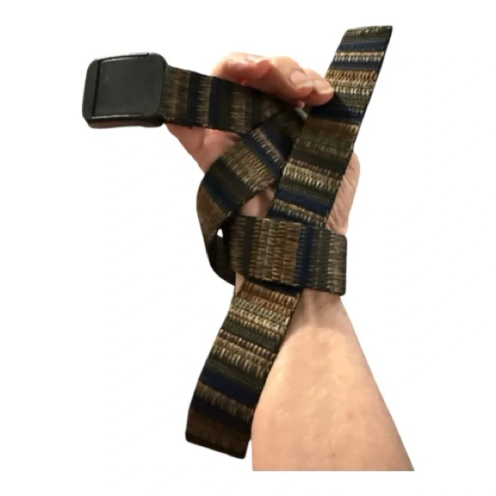 Bison Designs Belt Woven Nylon Adjustable Unisex Gorpcore Earth Tone Hiking Tech